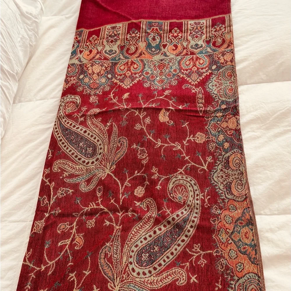 pashmina Turquoise Cashmere-Silk Wrap
